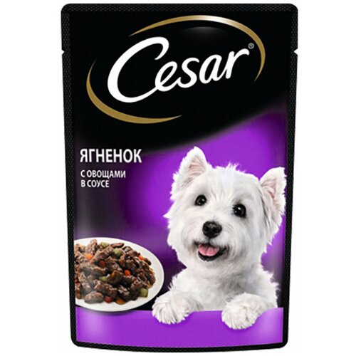 Корм для собак Cesar влажный ягнёнок с овощами фото