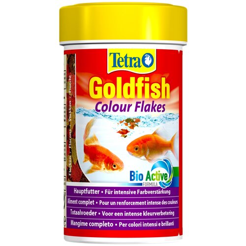 Корм для рыб Tetra Goldfish Colour Flakes 100мл хлопья фото