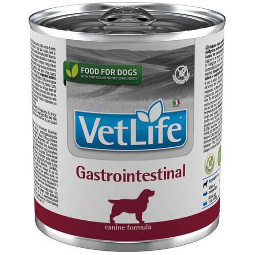 Влажный корм для собак Farmina Vet Life Gastrointestinal, при болезнях ЖКТ 1 уп. х 1 шт. х 300 г фото