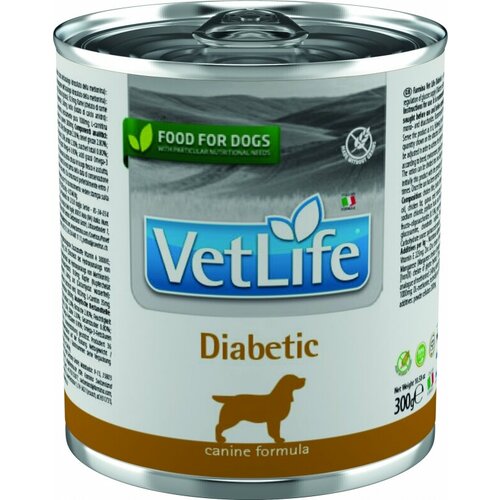 Vet Life Dog Diabetic с курицей диетический влажный корм для собак при при сахарном диабете фото