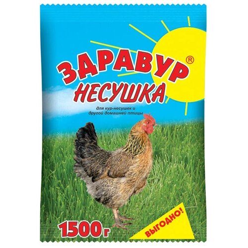 Премикс для гусей и уток, индюков, кур, перепел Здравур Несушка  1500 г   пакет фото