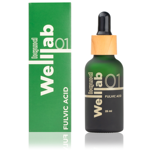 Природный концентрат фульвовых кислот Welllab liquid Fulvic acid, 25 мл . Натуральный продукт для поддержки иммунитета, здоровья. фото