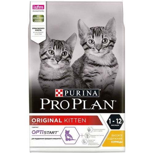 Корм PRO PLAN Original KITTEN OPTI START (комплекс для поддержания природного иммунитета) для котят до 12 месяцев, с курицей, 400 г фото