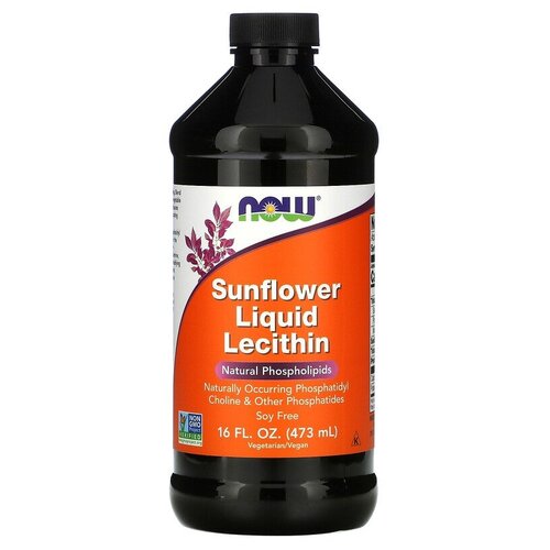 фото Раствор NOW Sunflower Liquid Lecithin, 150 г, 473 мл, купить за 3780 руб онлайн