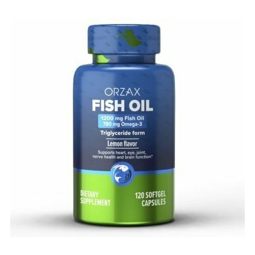 ORZAX Fish oil Omega 3 / Орзакс омега 3 в форме триглицеридов, 120 капсул фото