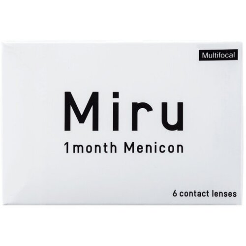 Контактные линзы Menicon Miru 1month Multifocal, 6 шт., R 8,6, D +2,75, ADD: низкая, прозрачный, 1 уп. фото