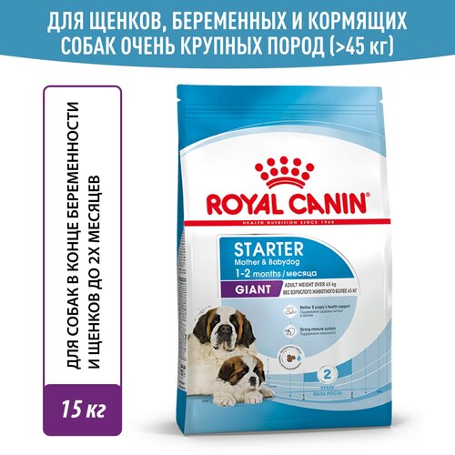 Royal Canin Giant Starter (Джайнт Стартер) - Сухой корм для щенков гигантских пород до 2 месяцев (15 кг) фото