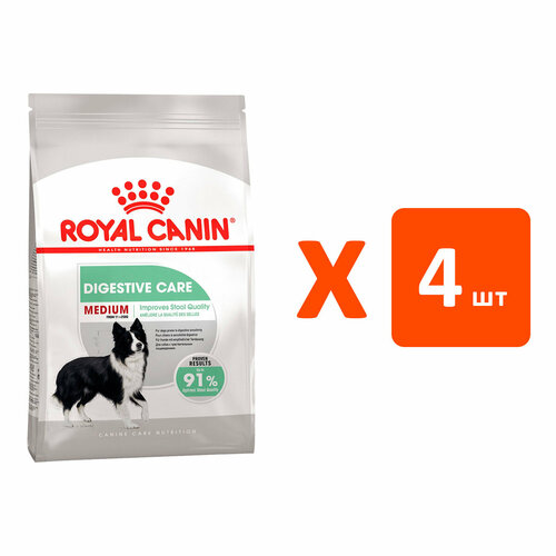 ROYAL CANIN MEDIUM DIGESTIVE CARE для взрослых собак средних пород для поддержания здоровья пищеварительной системы (3 кг х 4 шт) фото