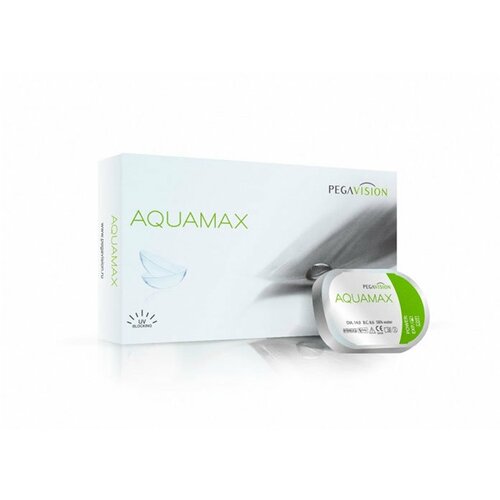 Контактные линзы Pegavision Aquamax., 6 шт., R 8,6, D -0,75, прозрачный, 1 уп. фото