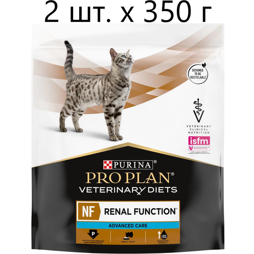 Сухой корм для кошек Purina Pro Plan Veterinary Diets NF Renal Function Advanced Care, при поздней стадии почечной недостаточности, 2 шт. х 350 г фото