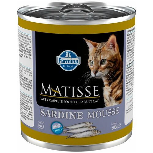 MATISSE MOUSSE SARDINE для взрослых кошек мусс с сардинами (300 гр х 6 шт) фото