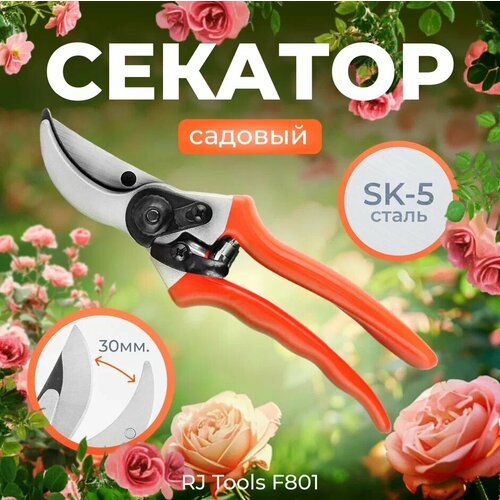 фото Секатор садовый RJ Tools F801, купить за 909 руб онлайн