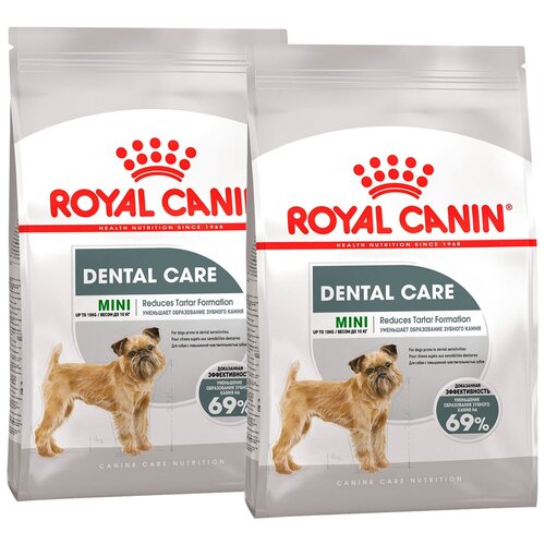 Сухой корм ROYAL CANIN MINI DENTAL CARE для взрослых собак маленьких пород от заболеваний зубов и десен (3 + 3 кг) фото