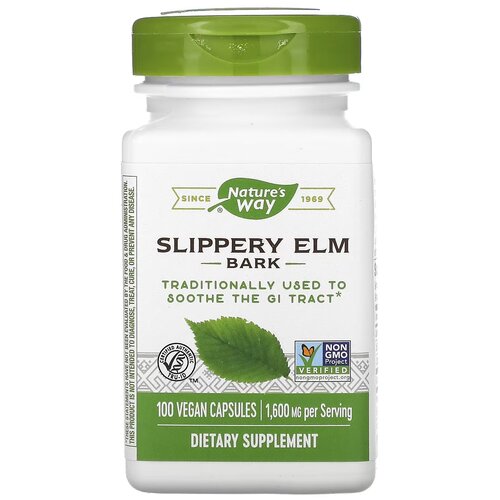 фото Капсулы Nature's Way Slippery Elm Bark, 110 г, 100 шт., купить за 2156 руб онлайн