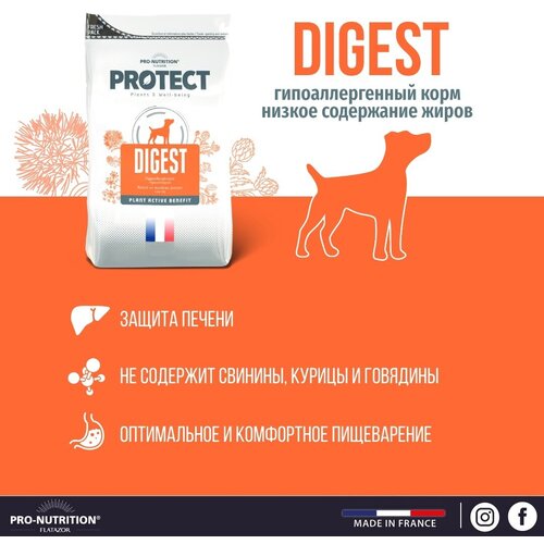 Сухой корм для собак Pro-Nutrition Flatazor Protect Digest при болезнях ЖКТ (2кг) фото