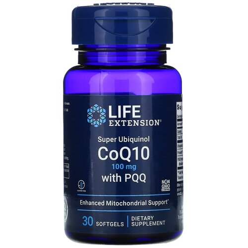 Капсулы Life Extension Super Ubiquinol CoQ10 with PQQ, 50 г, 100 мг, 30 шт. фото