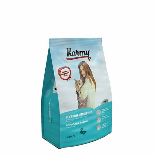 Сухой корм для кошек Karmy Hypoallergenic Утка 400г фото