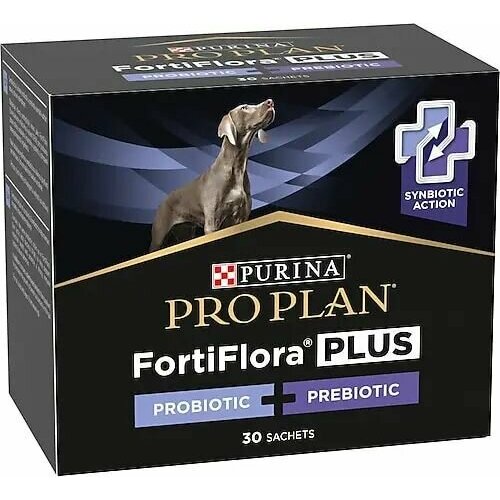 Purina ProPlan пробиотики и пребиотики для собак Purina PRO PLAN FortiFlora для микрофлоры кишечника, 30 пакетиков по 1,5 г фото