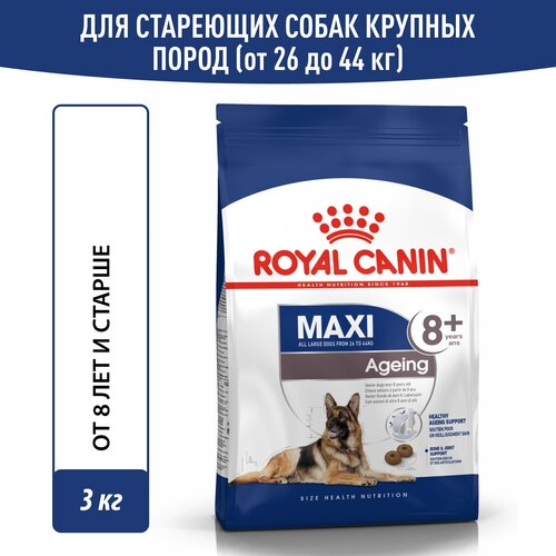 Корм сухой для стареющих собак Royal Canin Maxi Ageing 8+ (Макси Эйджинг 8+) крупных размеров от 8 лет и старше, 3 кг фото