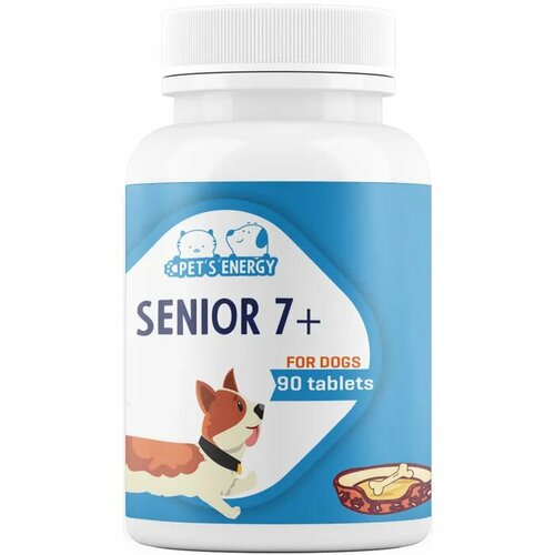 Кормовая добавка PET'S ENERGY Витамины для собак Senior 7+ , 90 таб. фото