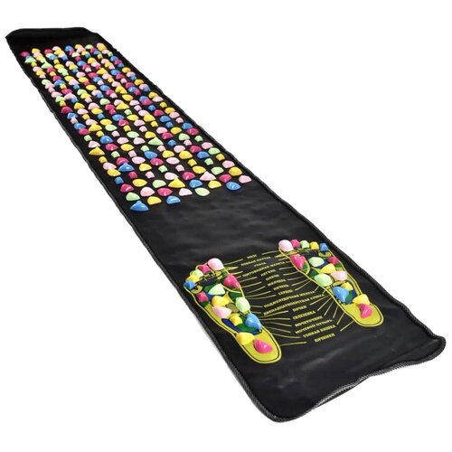 Массажный коврик для ног/Foot Massage Mat/ Цветной Массажный коврик для ног 35х175 см фото