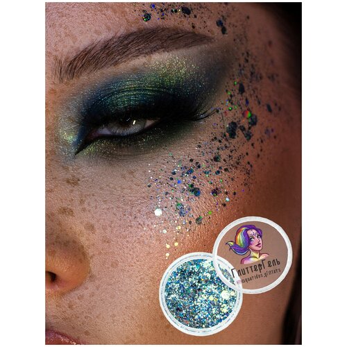 Queridos Glitters ГлиттерГель. Блёстки для лица и тела. Цвет 