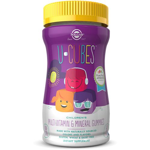 U-Cubes children's multi-vitamin & mineral, 270 г, 60 шт., фруктовый фото