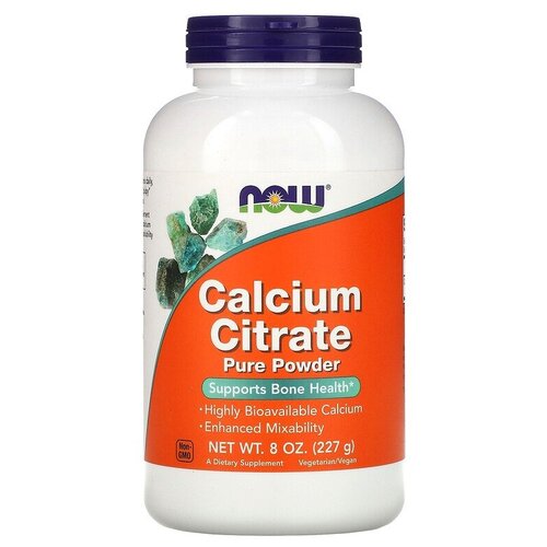 Порошок NOW Calcium Citrate, 227 г фото