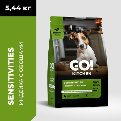 Go! Kitchen Sensitivities Grain Free - Сухой корм для щенков и собак, с индейкой (5.44 кг) фото