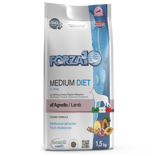 Сухой корм для собак Forza10 Diet, гипоаллергенный, ягненок 1.5 кг (для средних пород) фото