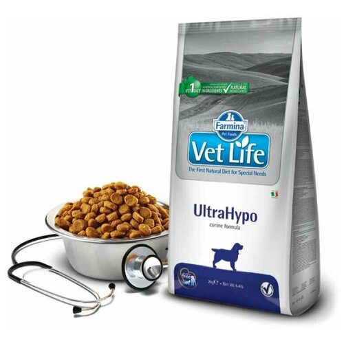 FARMINA Vet Life DOG UltraHypo Сухой корм д/собак Диета (при пищевой аллергии) 2 кг фото