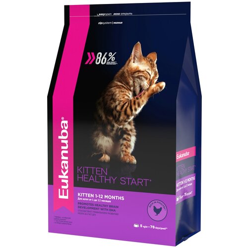 Сухой корм для котят Eukanuba Healthy start, с курицей 5000 г фото