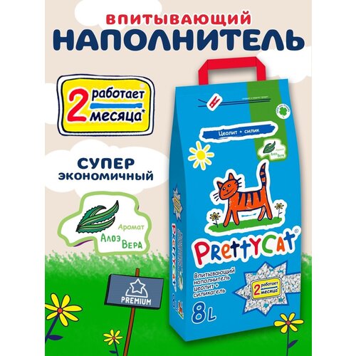 фото Впитывающий наполнитель PrettyCat Naturel, 8л, 1 шт., купить за 1239 руб онлайн