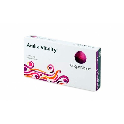 Контактные линзы CooperVision Avaira Vitality toric., 6 шт., R 8,5, D -3,75, CYL: -1,75, AХ: 10, прозрачный, 1 уп. фото