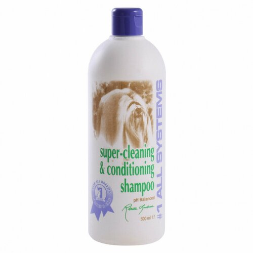 Шампунь -кондиционер #1 All Systems Super Cleaning&Conditioning Shampoo суперочищающий для кошек и собак , 500 мл , 500 г фото