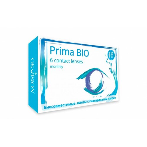 Контактные линзы OKVision PRIMA BIO, 6 шт., R 8,6, D -5,5, бесцветный, 1 уп. фото