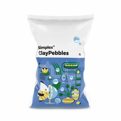 Керамзит без содержания солей в глине Simplex ClayPebbles 5 л. фото