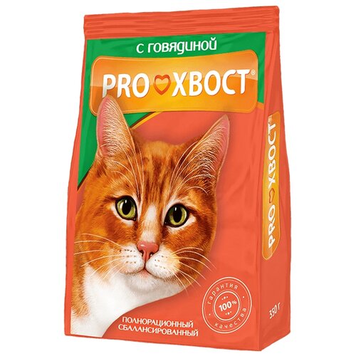 Сухой корм для кошек Proхвост с говядиной 350 г фото