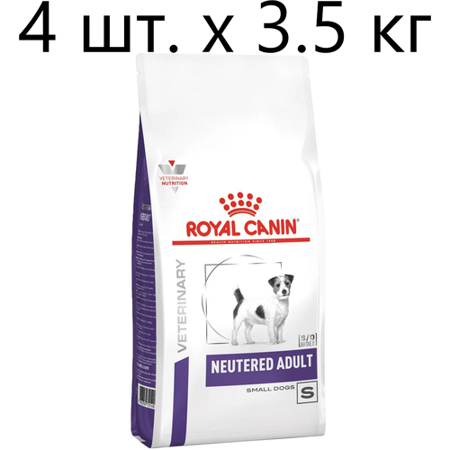 Сухой корм для стерилизованных собак Royal Canin Neutered Adult Small Dog, при избыточном весе, 4 шт. х 3.5 кг (для мелких пород) фото