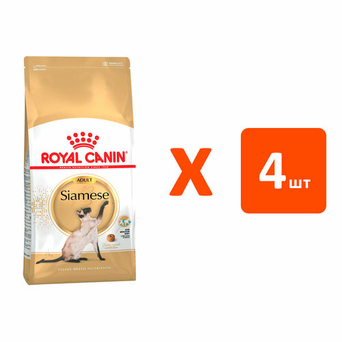 ROYAL CANIN SIAMESE ADULT для взрослых сиамских кошек 2 кг х 4 шт фото