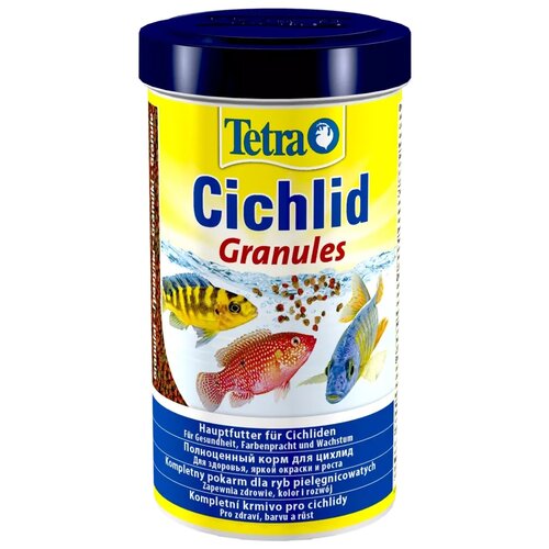 Сухой корм  для  рыб, ракообразных Tetra Cichlid Granules, 500 мл, 225 г фото