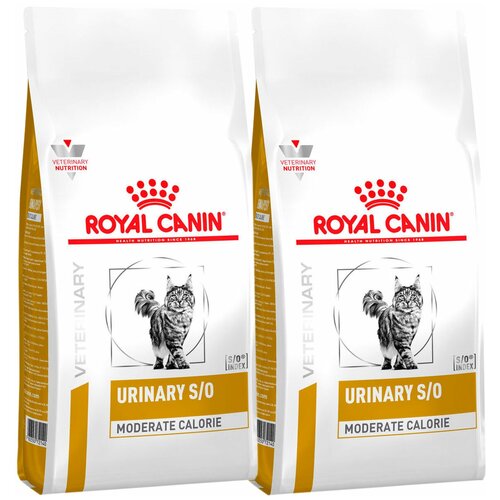 Сухой корм ROYAL CANIN URINARY S/O MODERATE CALORIE для взрослых кошек при мочекаменной болезни с умеренным содержанием энергии (1,5 + 1,5 кг) фото