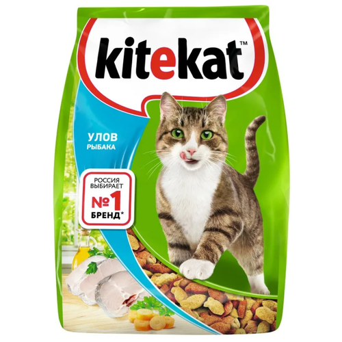 Сухой корм для кошек Kitekat Улов Рыбака 2 шт. х 1900 г фото