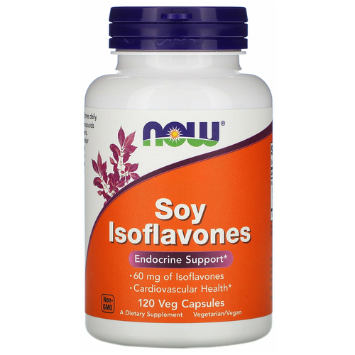 NOW Foods, Soy Isoflavones, изофлавоны сои, 120 растительных капсул фото