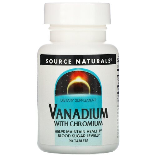 Vanadium with Chromium (Ванадий с хромом) 90 таблеток (Source Naturals) фото