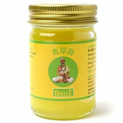 Бальзам тайский желтый Beelle Mho Shee Woke Yellow Balm 50g / Бальзам для мышц и суставов фото