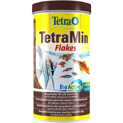 Tetra TetraMin корм для всех видов рыб Flakes в виде хлопьев, 1 л фото