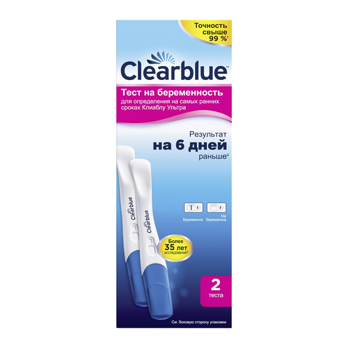 Тест на беременность Clearblue Ultra, 2 теста фото