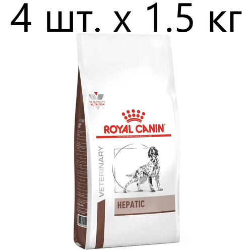 Сухой корм для собак Royal Canin Hepatic HF16, при заболеваниях печени, 4 шт. х 1.5 кг фото