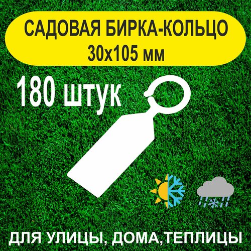 Садовая бирка-кольцо 30х105мм. с удобным креплением. 180штук фото